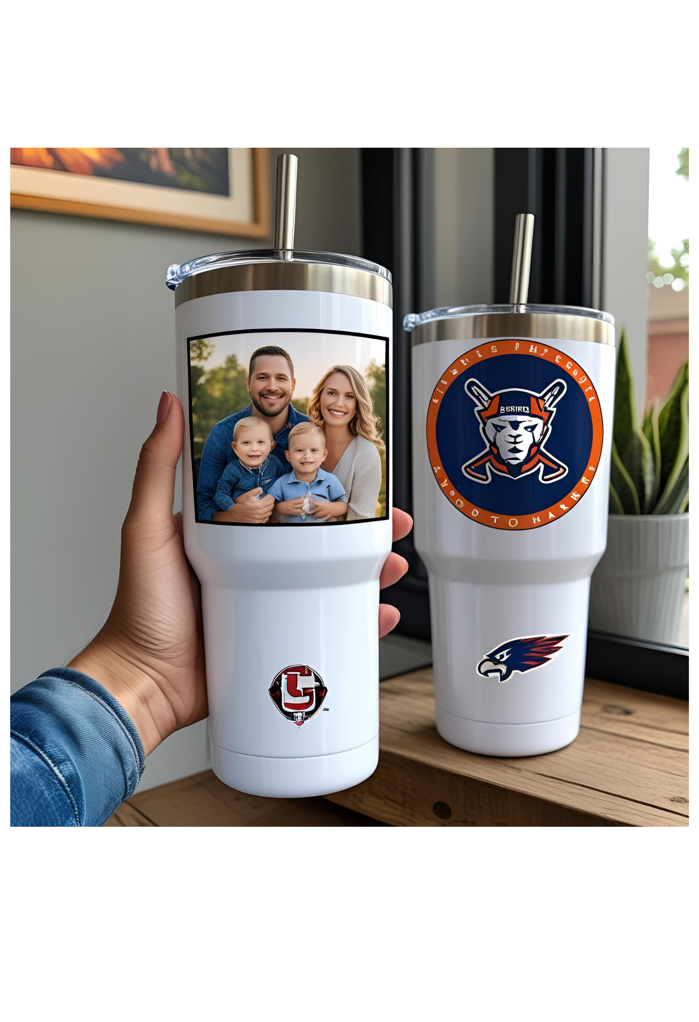 Custom Personalized Tumbler – 20oz or 40oz | Add Photos, Sports Teams, Names & Unique Designs