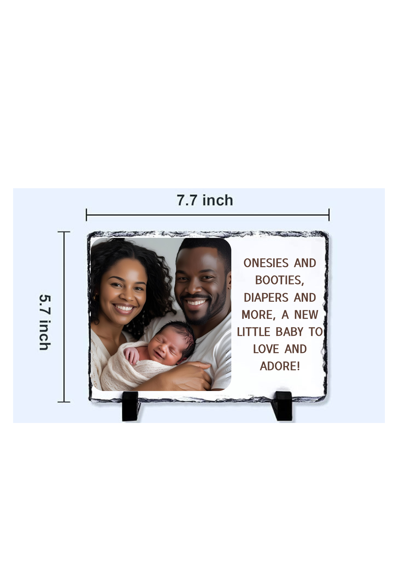 Custom Photo Slate – Personalized Gift for Family, Sports, Special Occasions & More