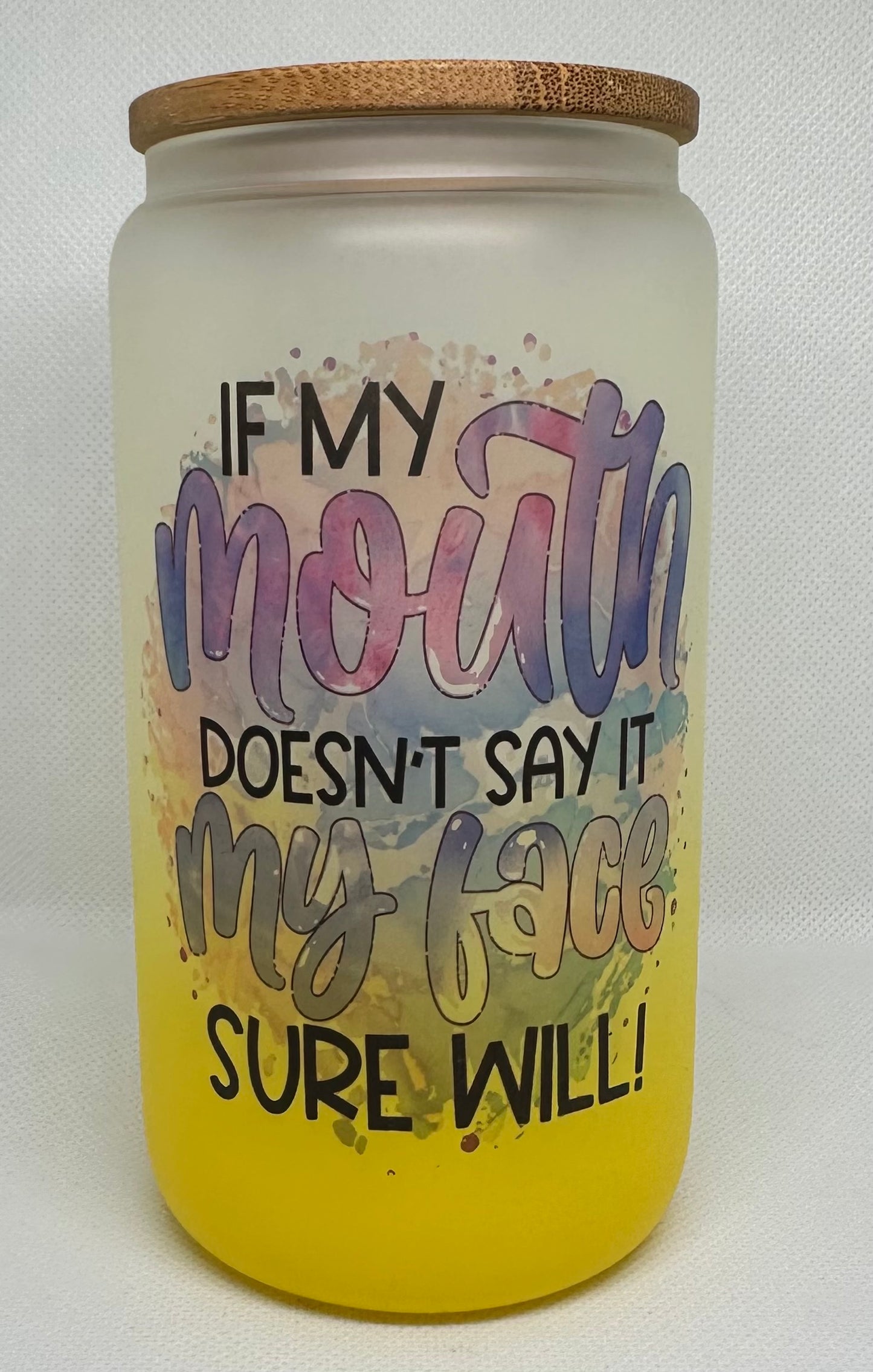 Sip in Style – Reusable Glass Jar with Bamboo Lid