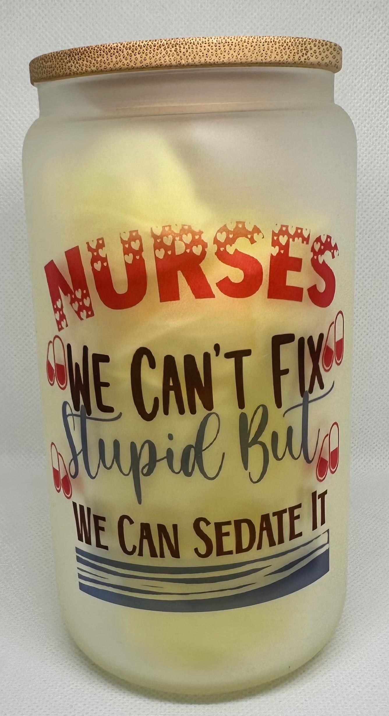 Sip in Style – Reusable Glass Jar with Bamboo Lid