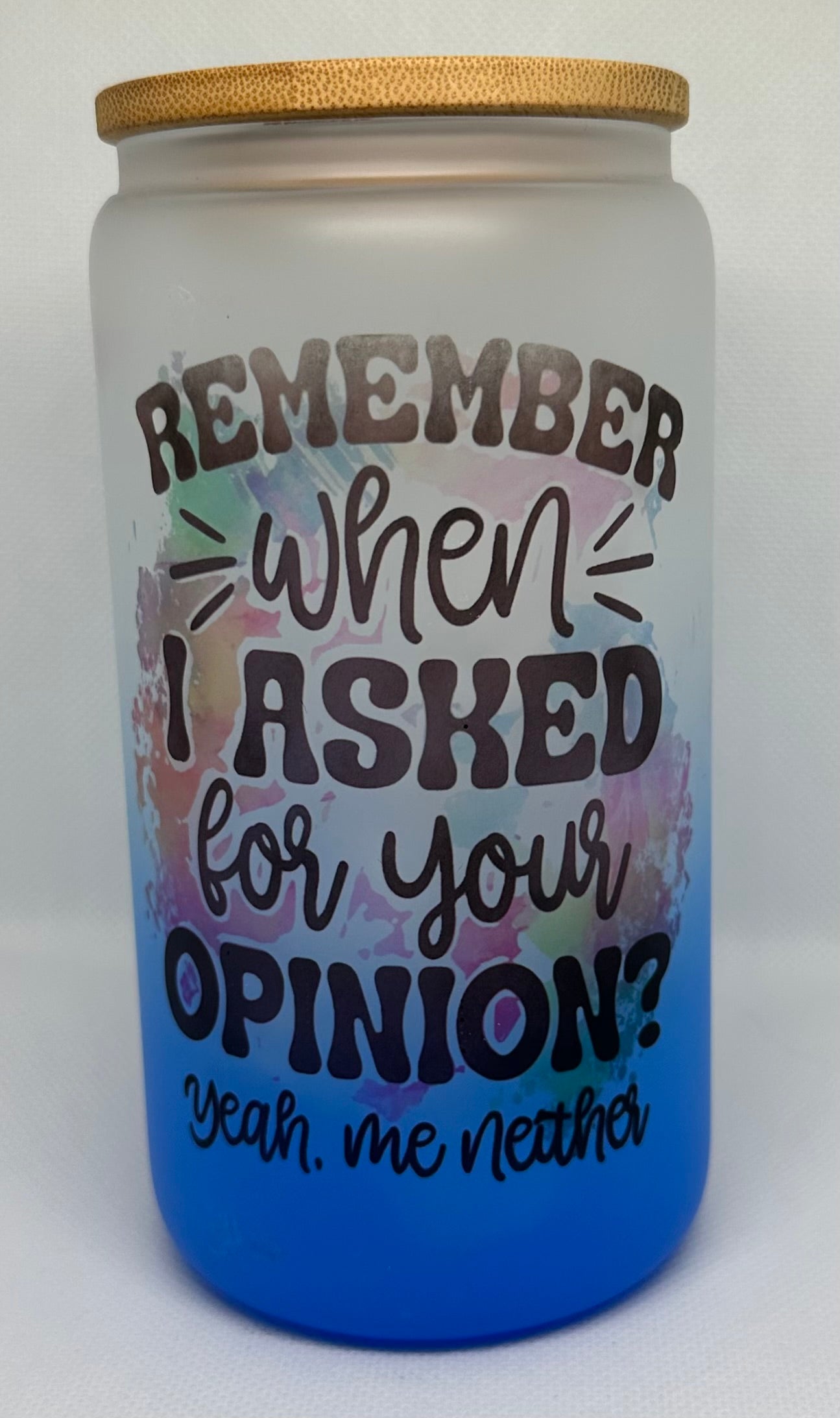 Sip in Style – Reusable Glass Jar with Bamboo Lid